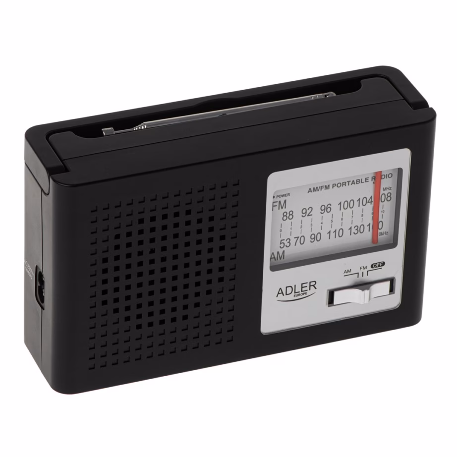 Kaasaskantav raadio Adler AD 1909, AM/FM, teleskoopantenn, must - 5