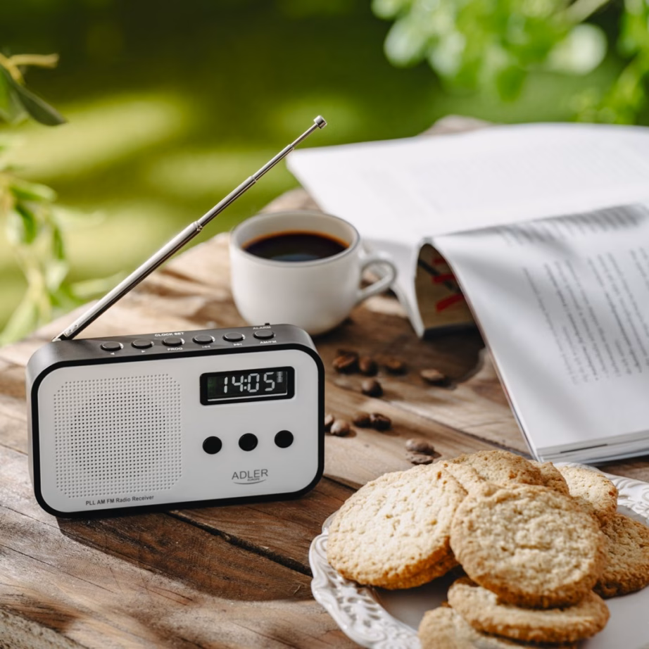 Kaasaskantav raadio Adler AD 1907, FM/AM, LCD-ekraan, äratuskell, USB‑C, 600 mAh - 13