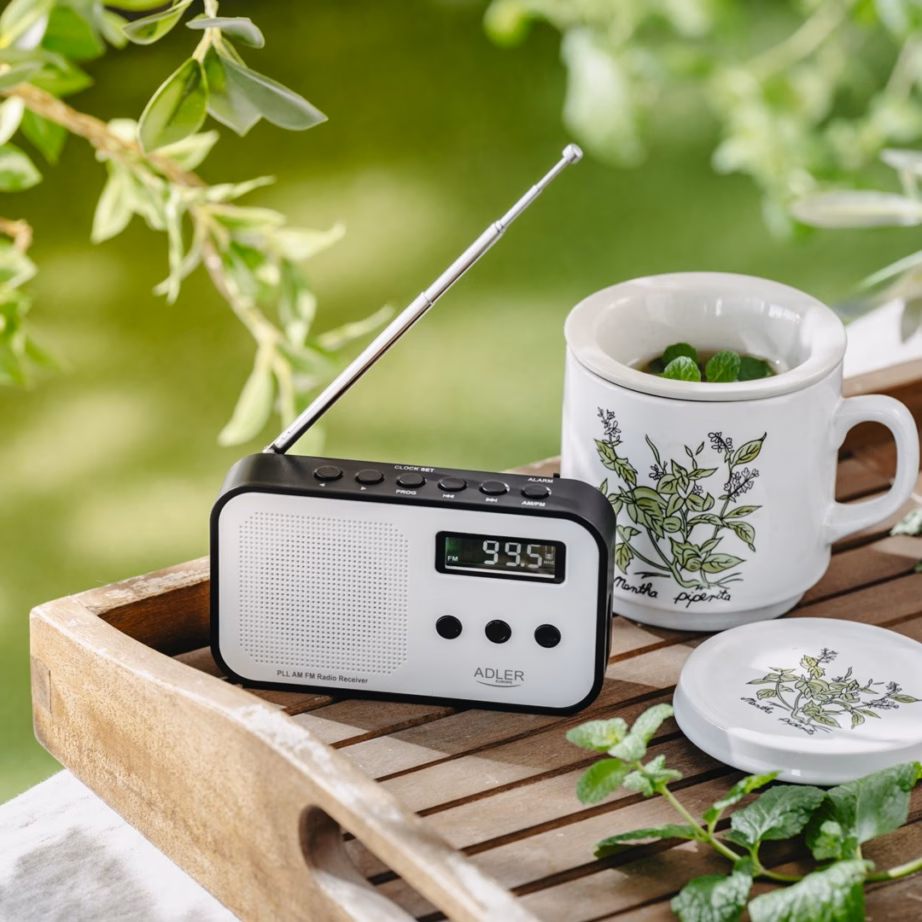 Kaasaskantav raadio Adler AD 1907, FM/AM, LCD-ekraan, äratuskell, USB‑C, 600 mAh - 14