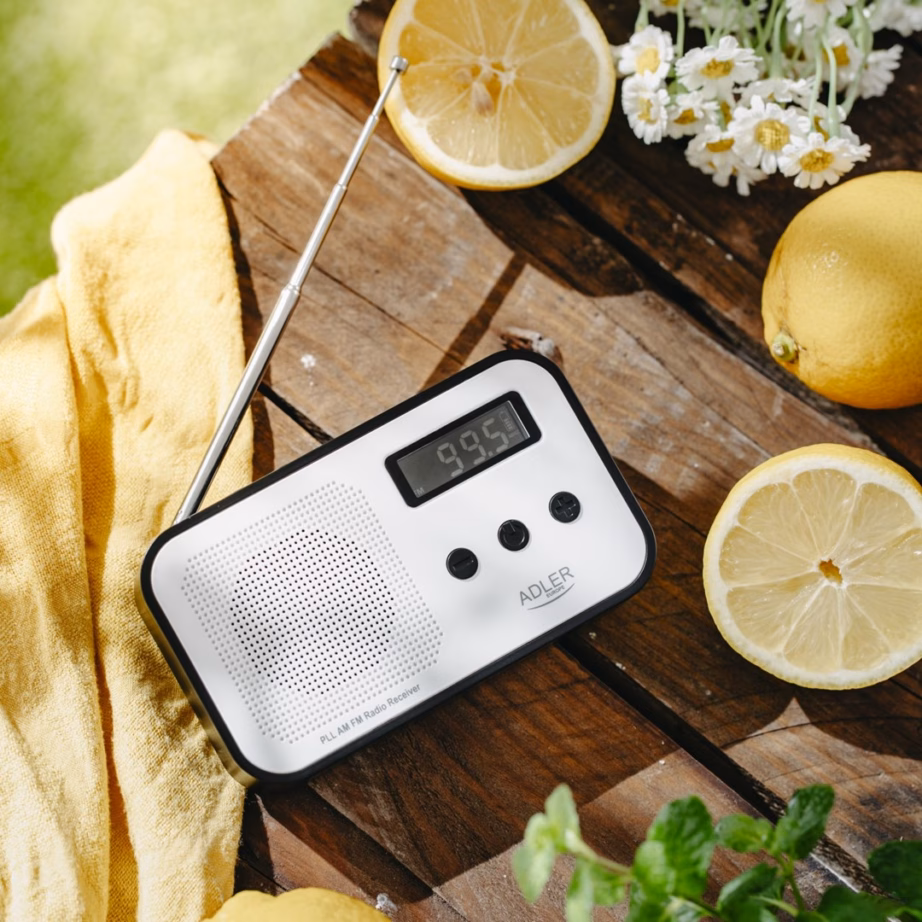 Kaasaskantav raadio Adler AD 1907, FM/AM, LCD-ekraan, äratuskell, USB‑C, 600 mAh - 15