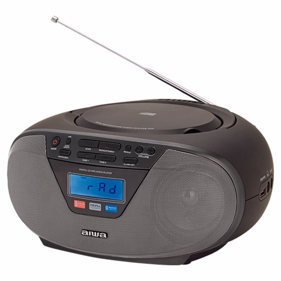 Kaasaskantav stereosüsteem aiwa BBTU-400BK, 6 W, FM-raadio, CD-mängija, USB, MP3 - 5