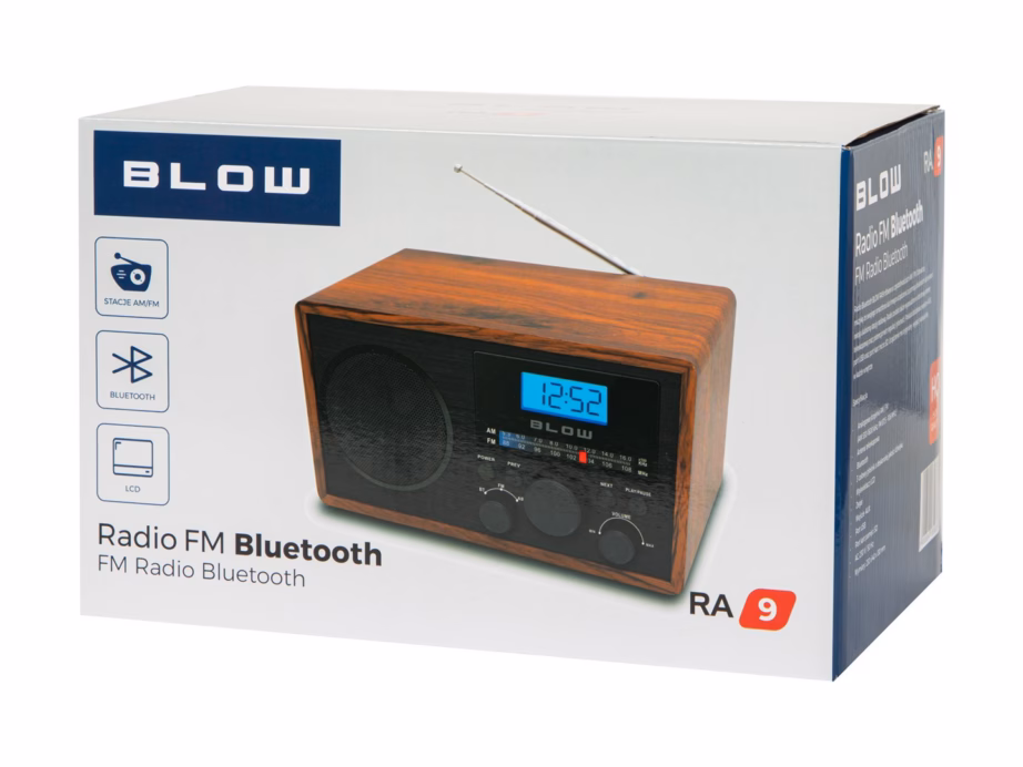 Kaasaskantav AM/FM-raadio BLOW RA9 V.2, Bluetooth, TFT-ekraan, 2 W - 4