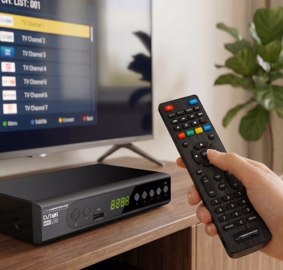 Digiboks Esperanza EV106R, DVB-T2, HDMI, USB, PVR, must - 6