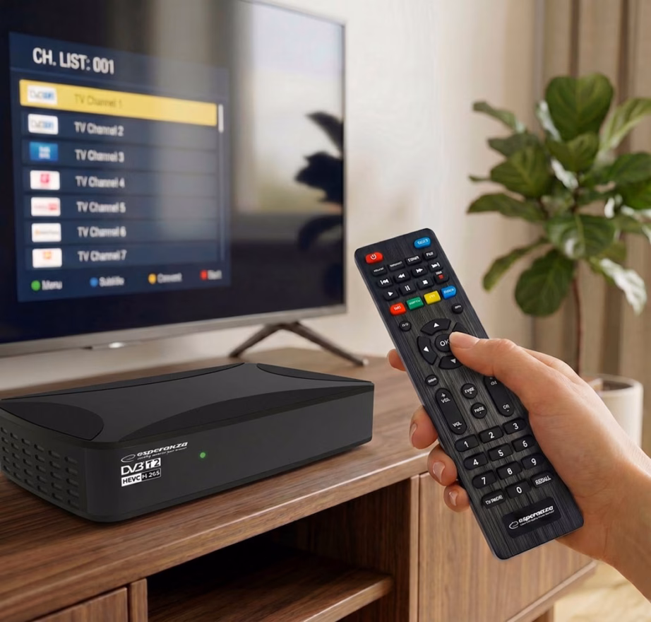 Digiboks Esperanza EV108R, DVB-T2, HDMI ja SCART, Dolby Digital Plus - 8
