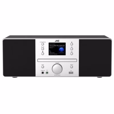 Tornraadio JVC RD-E874B, Bluetooth, CD ja DAB+/FM, 20 W, must-hõbedane
