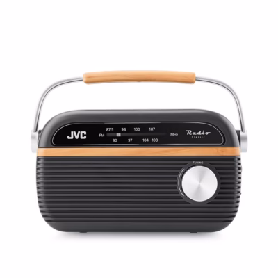 Kaasaskantav raadio JVC RA-E215G, FM, 2 W, patarei- ja võrgutoide, hall