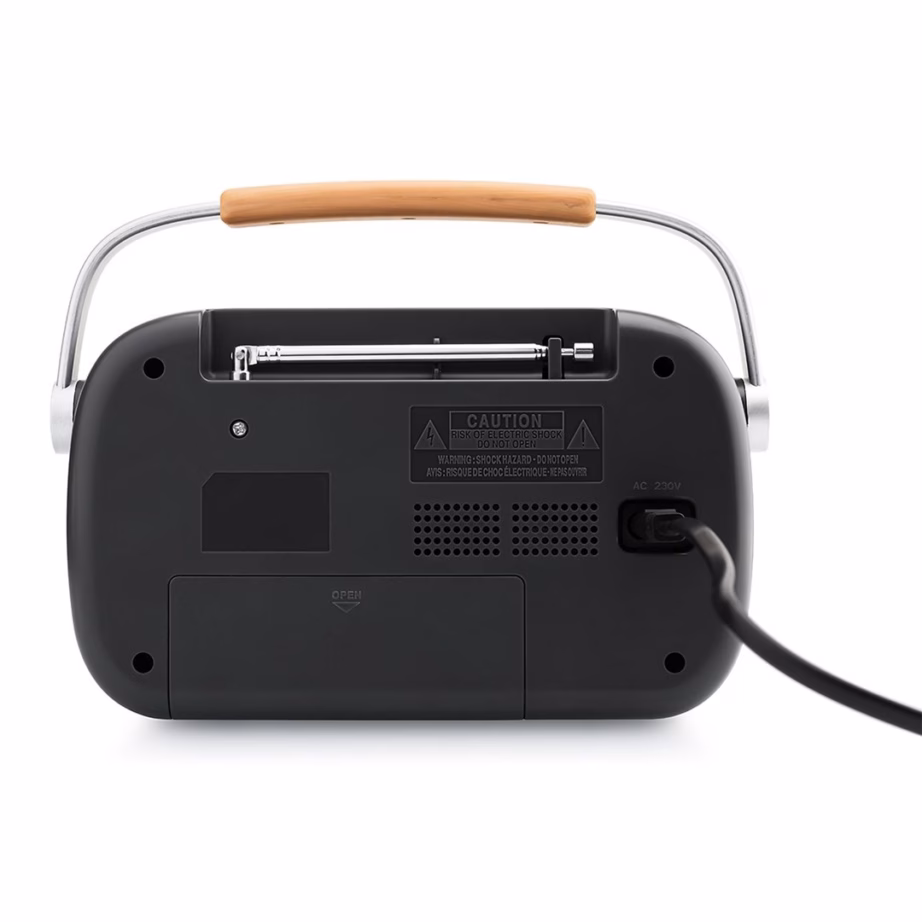 Kaasaskantav raadio JVC RA-E215G, FM, 2 W, patarei- ja võrgutoide, hall - 7
