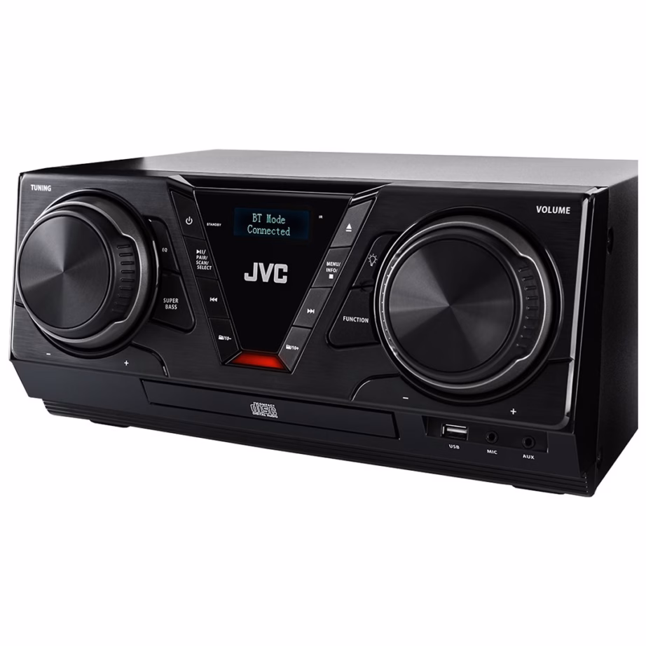 Mini-hifi süsteem JVC MX-E325B-DAB, 100 W, Bluetooth 5.3, DAB+/FM, CD ja USB - 3