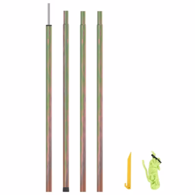 Päikesepurje post nööri ja vaiguga, tsingitud teras, 250 cm
