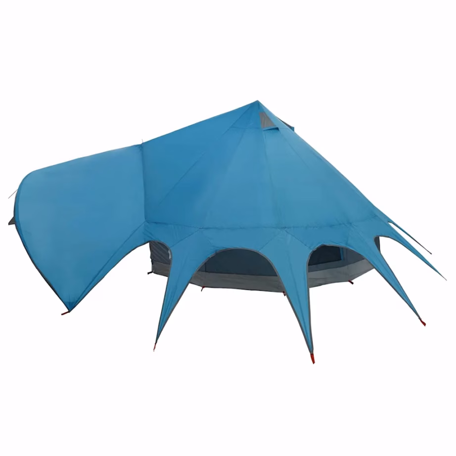 Veekindel pere teepee telk 5 inimesele, sinine/hall, 415 x 415 x 247 cm - 7