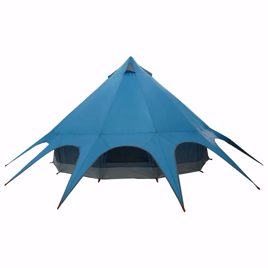 Veekindel pere teepee telk 5 inimesele, sinine/hall, 415 x 415 x 247 cm - 8