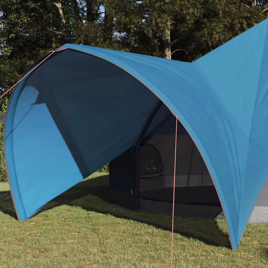 Pere teepee telk 9 inimesele, sinine-hall, veekindel, 502 x 502 x 297 cm - 3