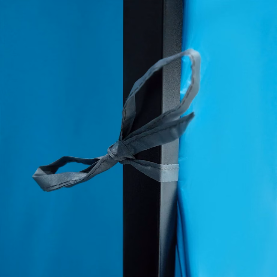 Pere telk 8-le panipaikadega, sinine taft, 520 x 520 x 190 cm - 6