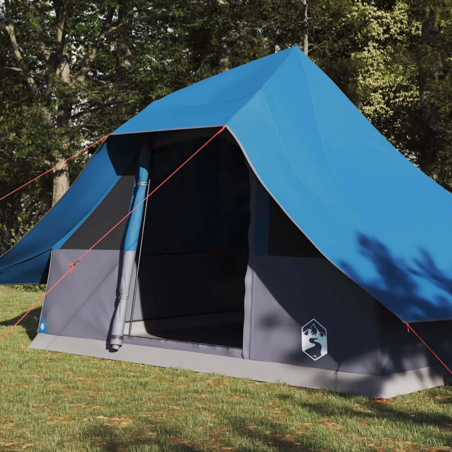 Pere tipi telk, sinine taft, 10-le, 364 x 281 x 257 cm - 3