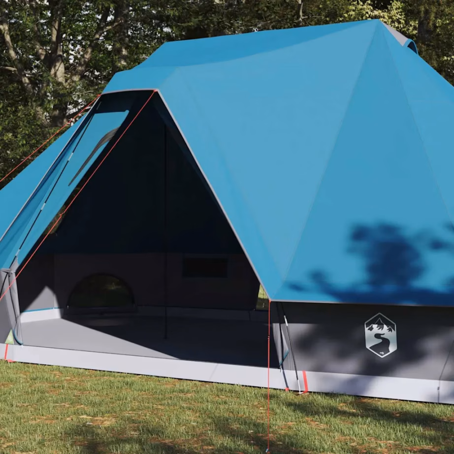 Pere tipi telk 10-le, sinine taft, E-pordi ja akendega, 680 x 430 x 270 cm - 3
