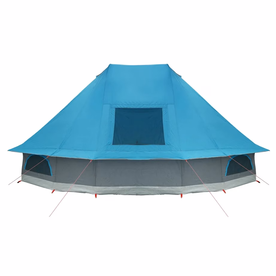 Pere tipi telk 10-le, sinine taft, E-pordi ja akendega, 680 x 430 x 270 cm - 6