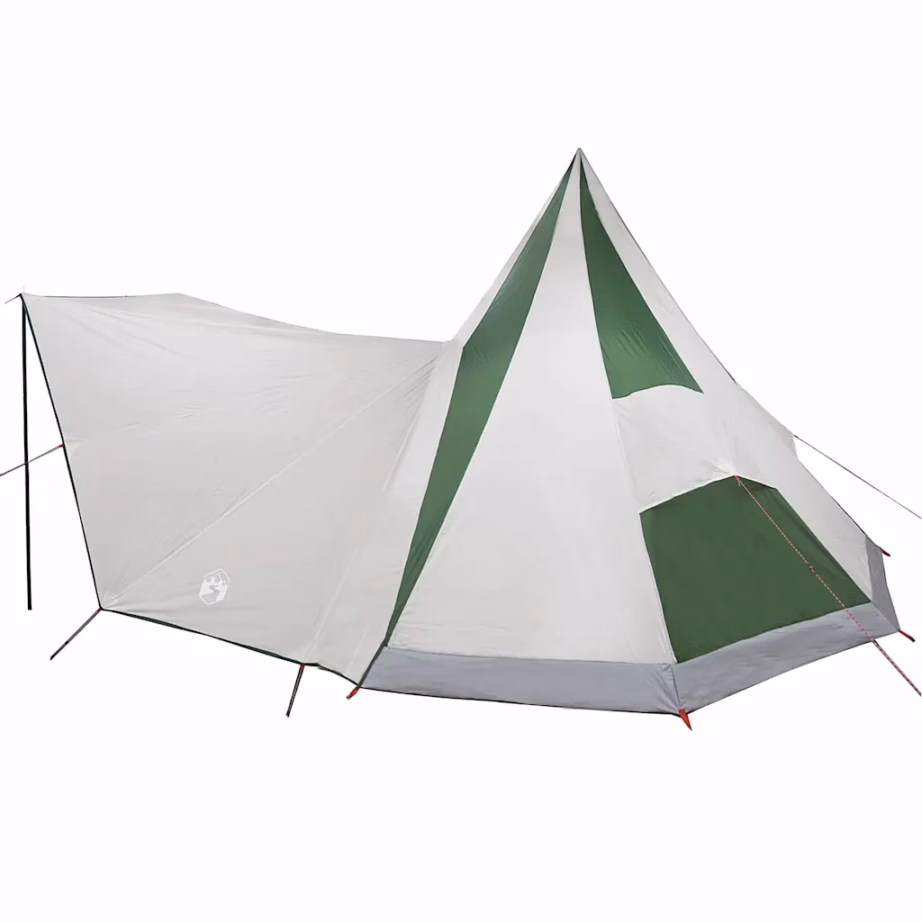 Pere tipi telk varikatuse ja õhuavaga, roheline, 12-le, 510 x 690 x 330 cm - 5