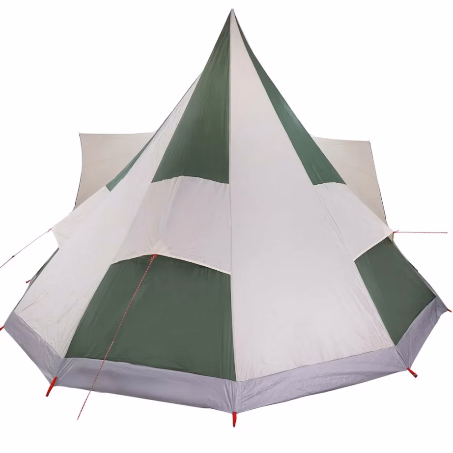 Pere tipi telk varikatuse ja õhuavaga, roheline, 12-le, 510 x 690 x 330 cm - 6