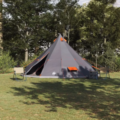 Perede tipi telk katusega, hall ja oranž taft, 12-le, 560 x 560 x 300 cm