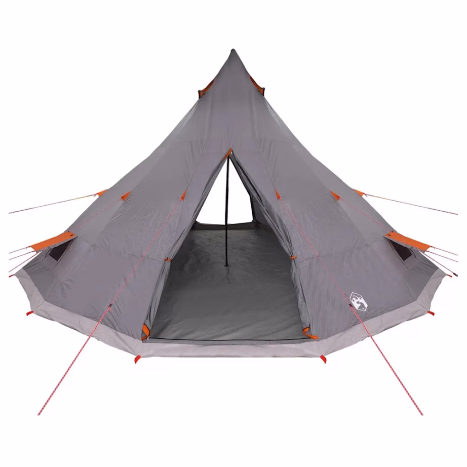 Perede tipi telk katusega, hall ja oranž taft, 12-le, 560 x 560 x 300 cm - 4