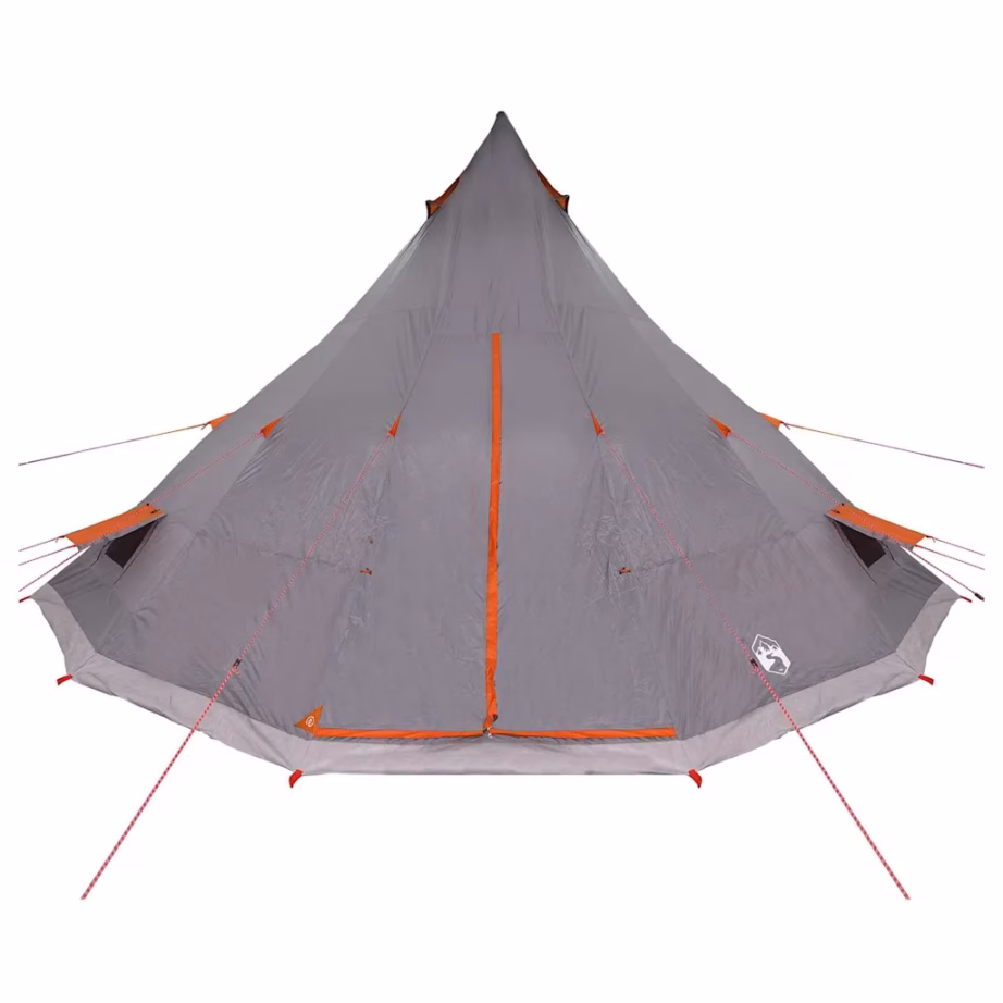 Perede tipi telk katusega, hall ja oranž taft, 12-le, 560 x 560 x 300 cm - 10