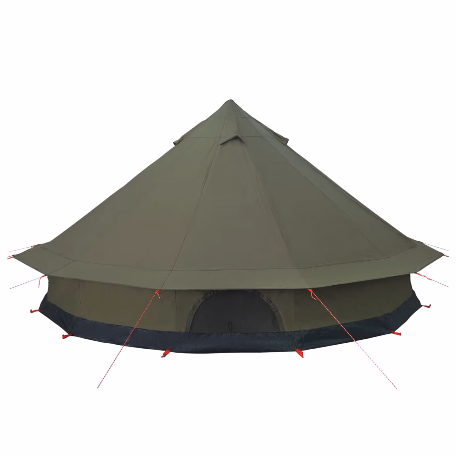 Peretelk 10 inimesele, armeeroheline, veekindel 185T polüester 500 x 500 cm - 5