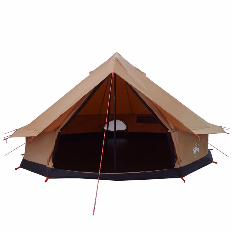 Veekindel pruun peretelk 10 inimesele, 185T polüester PU-kattega, 500 x 500 cm - 3