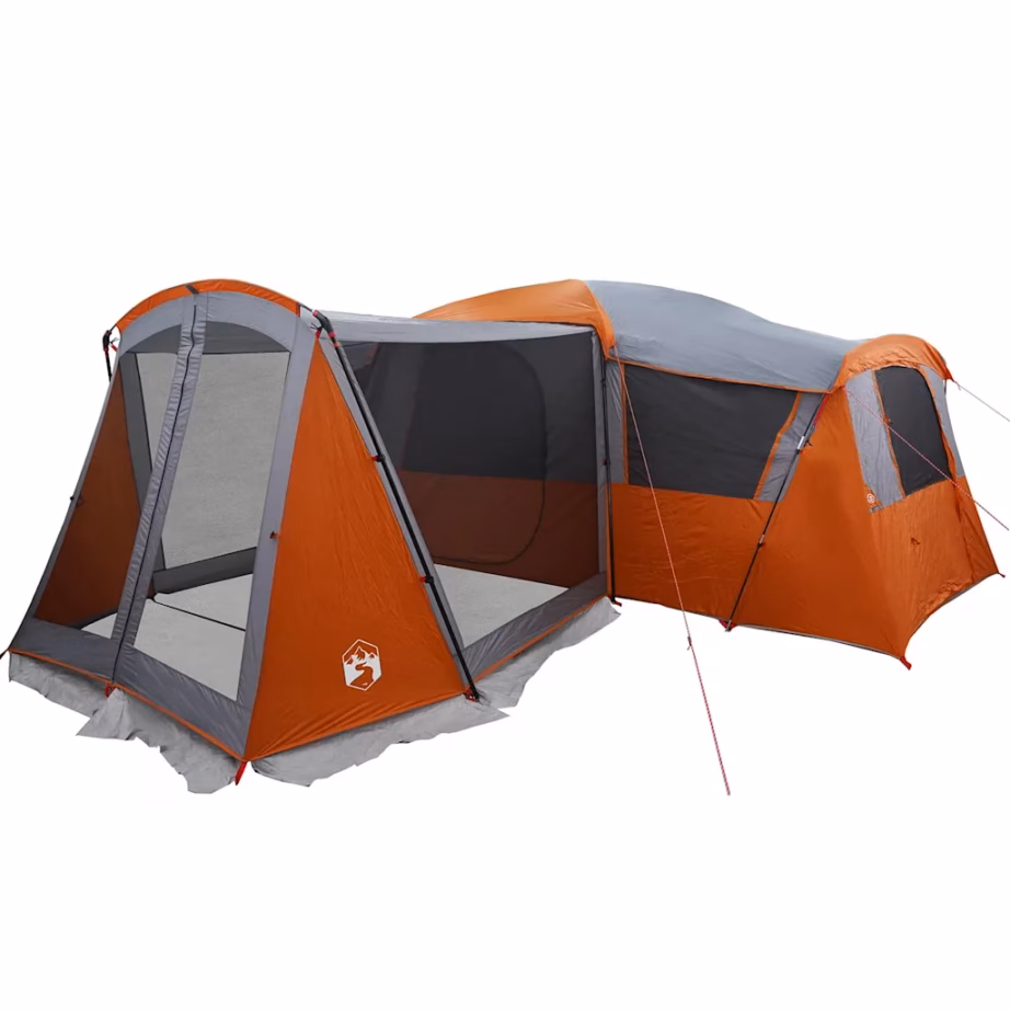 Peretelk verandaga 20 inimesele, hall/oranž, 745 x 700 x 217 cm - 4