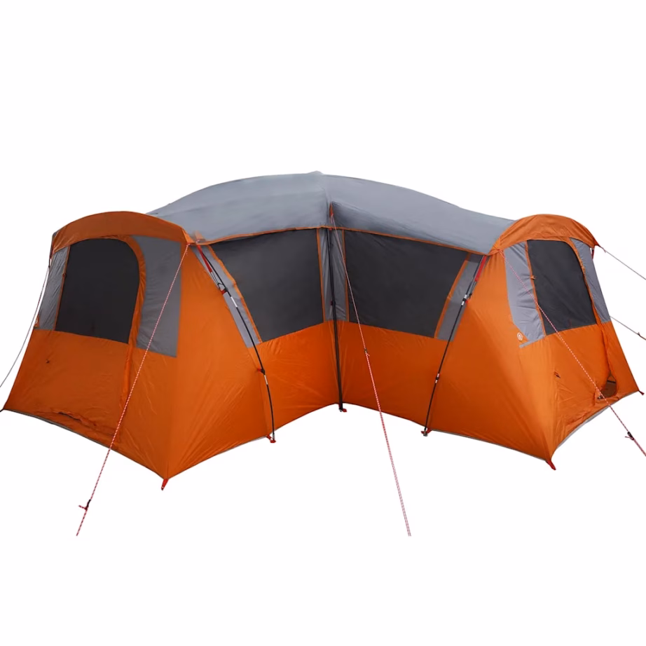 Peretelk verandaga 20 inimesele, hall/oranž, 745 x 700 x 217 cm - 6