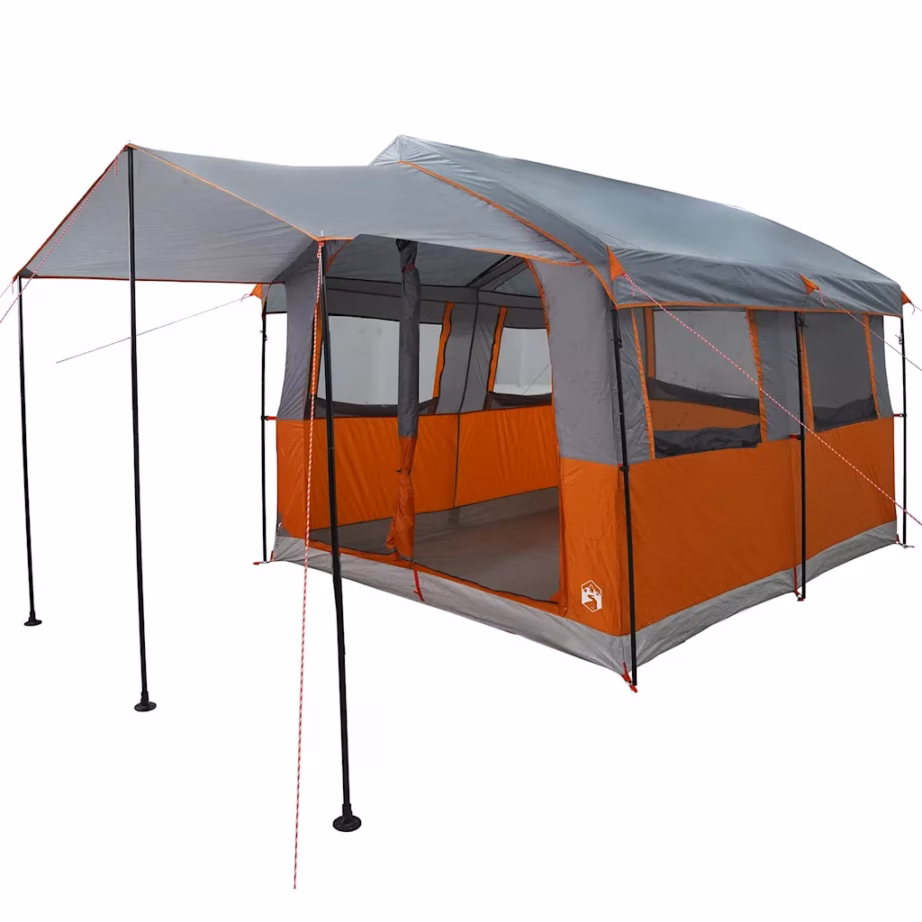 Peretelk 4-inimesele verandaga, hall ja oranž, 324 x 255 x 230 cm - 2
