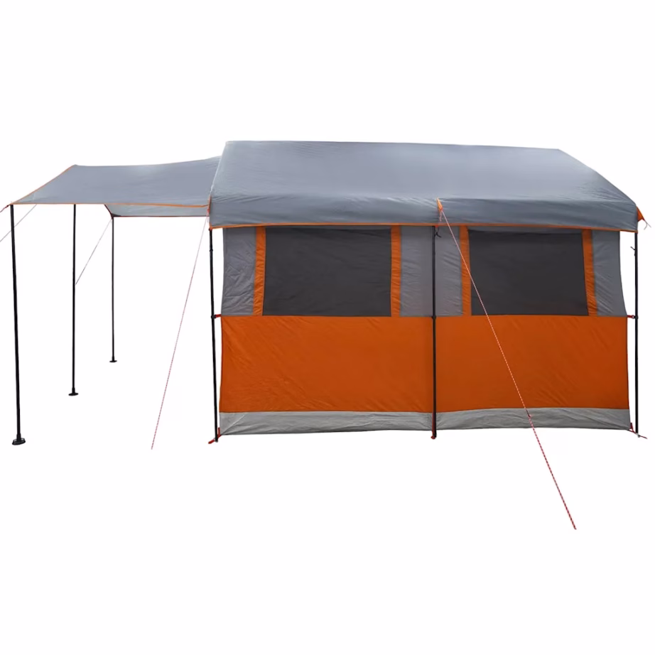 Peretelk 4-inimesele verandaga, hall ja oranž, 324 x 255 x 230 cm - 5