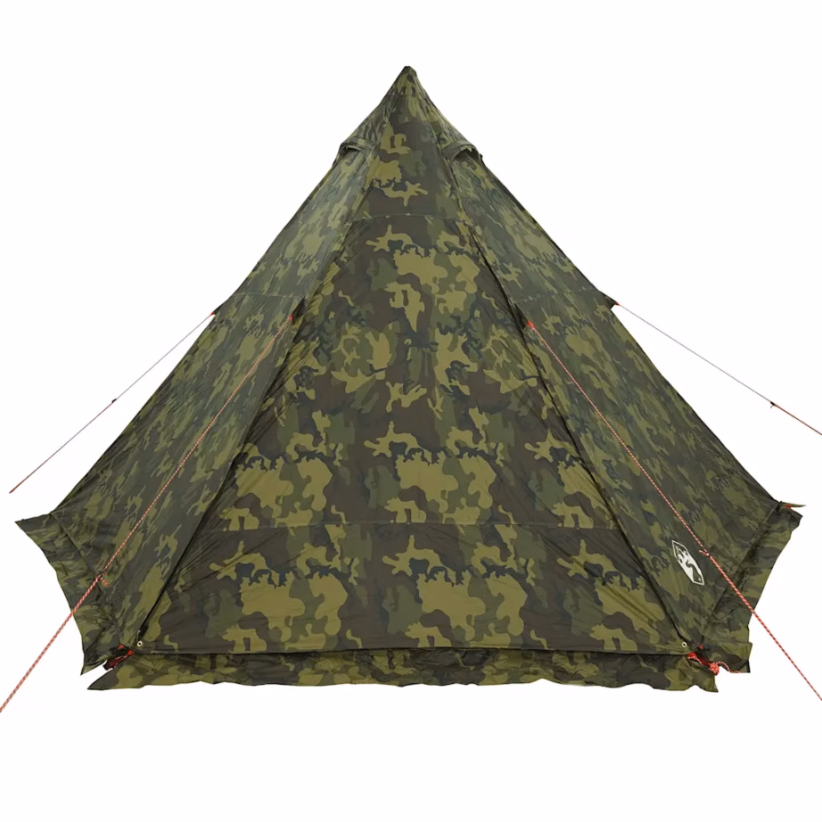 Veekindel kamuflaaž peretelk 6 inimesele, tipi-kujuline verandaga, 408 x 350 x 240 cm - 6