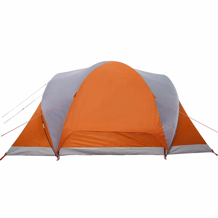 Veekindel kuppel-peretelk 6 inimesele, hall ja oranž, PU-kattega 185T polüester, 375 x 225 x 176 cm - 9
