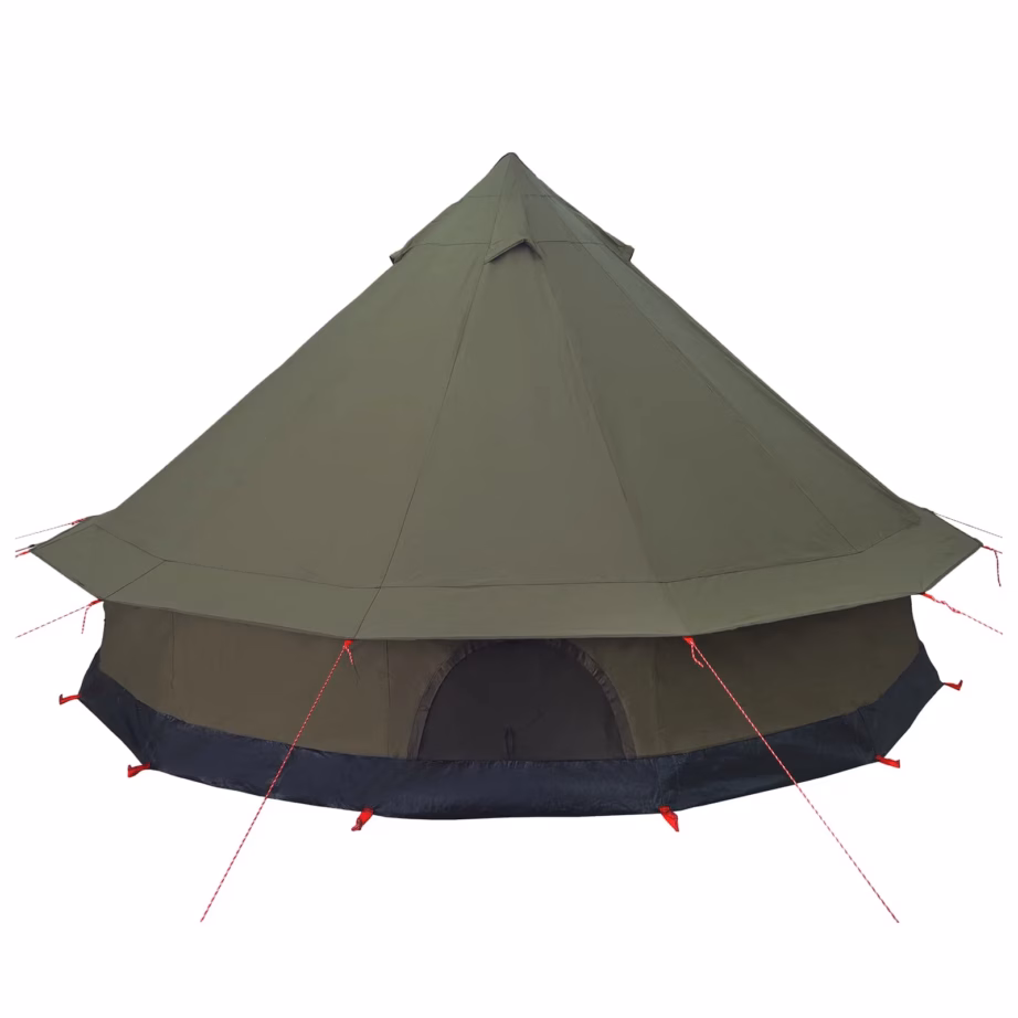 Peretelk 8 inimesele, armeeroheline, veekindel 185T polüester, 410 x 410 x 248 cm - 5