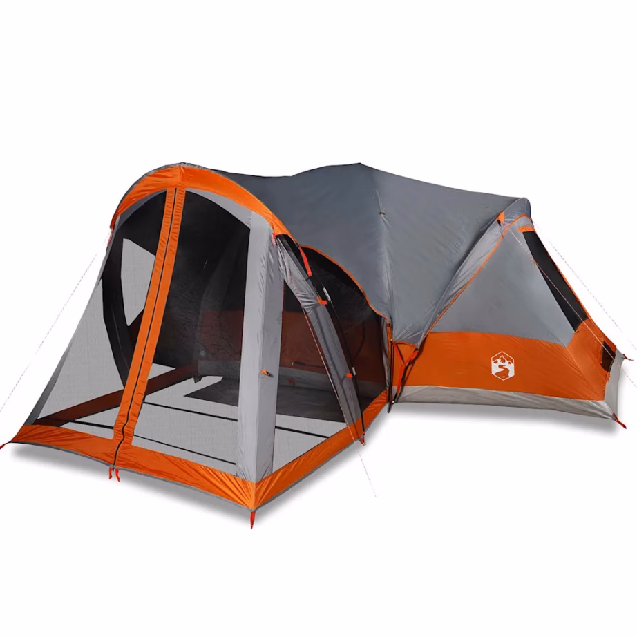 Veekindel peretelk 8 inimesele, tipi stiilis, hall ja oranž, 490 x 459 x 196 cm - 2