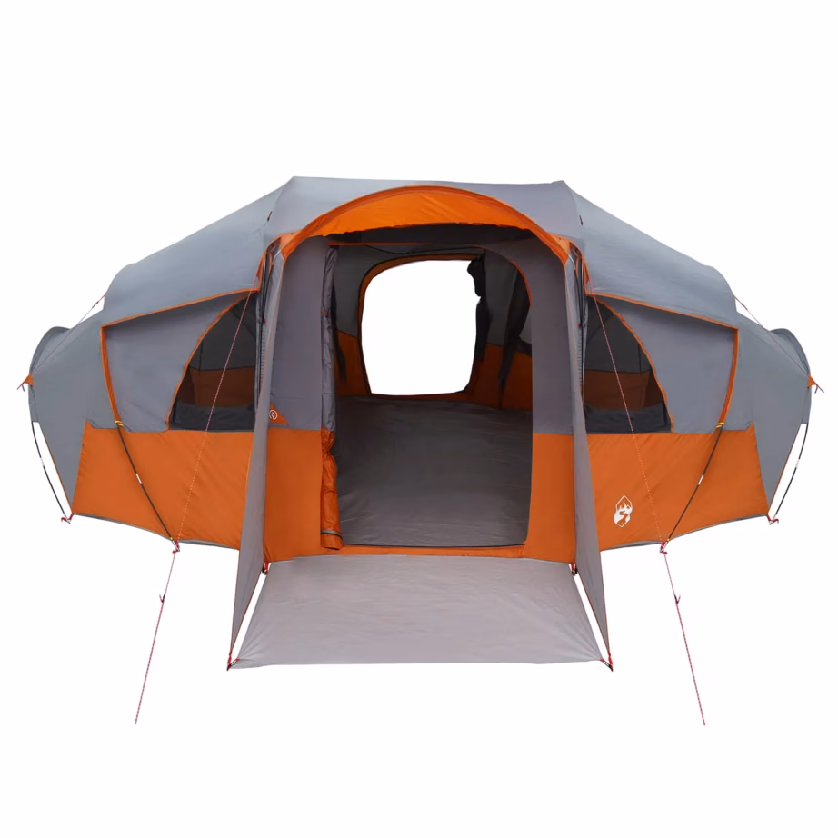 Peretelk tunnelkonstruktsiooniga vihmakattega, veekindel, hall/oranž, 10 inimesele, 580 x 307 x 208 cm - 3