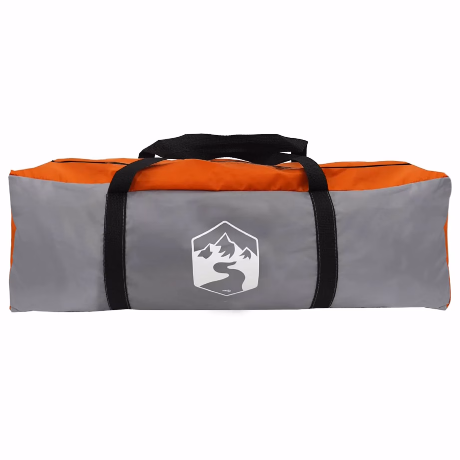 Peretelk tunnelkonstruktsiooniga vihmakattega, veekindel, hall/oranž, 10 inimesele, 580 x 307 x 208 cm - 6