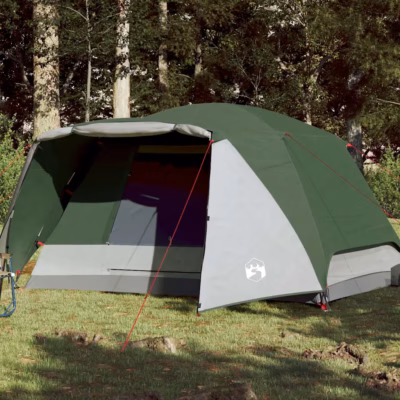 Roheline veekindel peretelk verandaga, 6 inimesele, 412 x 370 x 190 cm