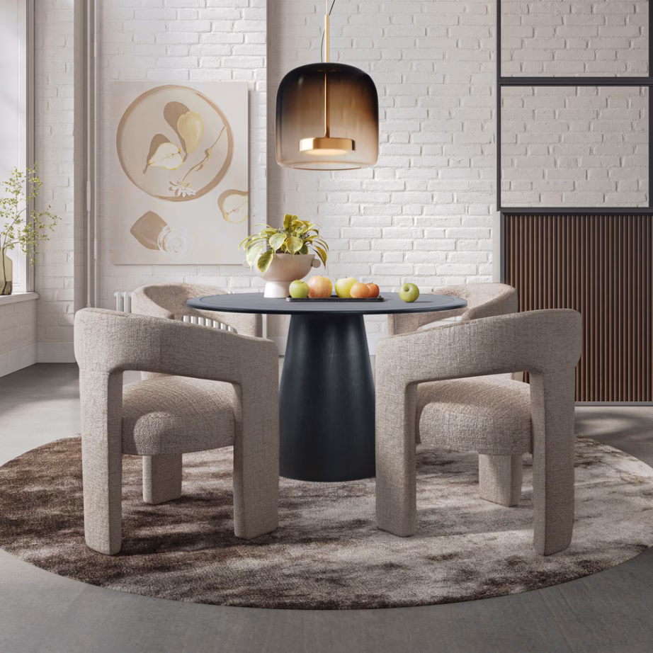 Taupe polsterdatud söögitool Livin Hill Leith LET71T, šenillkangas - 10