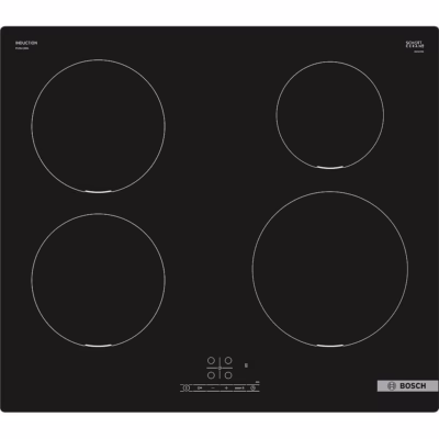 Integreeritav induktsioonpliidiplaat Bosch PUE611BB6E, 60 cm, must, 4 tsooni