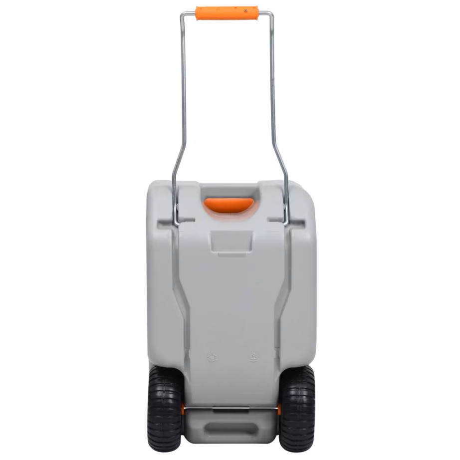 Ratastega veepaak matkamiseks, 25 l, hall, HDPE PP, reguleeritava sangaga - 6