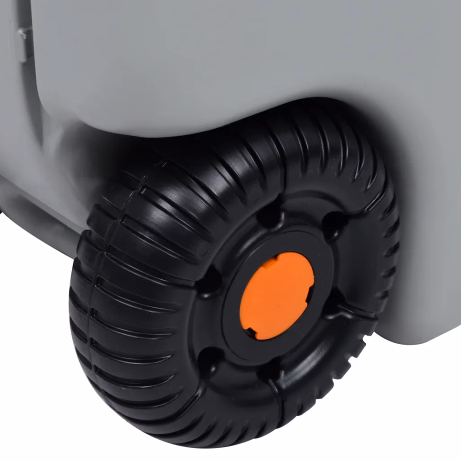 Ratastega veepaak matkamiseks, 25 l, hall, HDPE PP, reguleeritava sangaga - 9