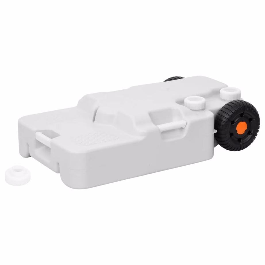 Ratastega veepaak matkamiseks, 30 l, hall HDPE - 3