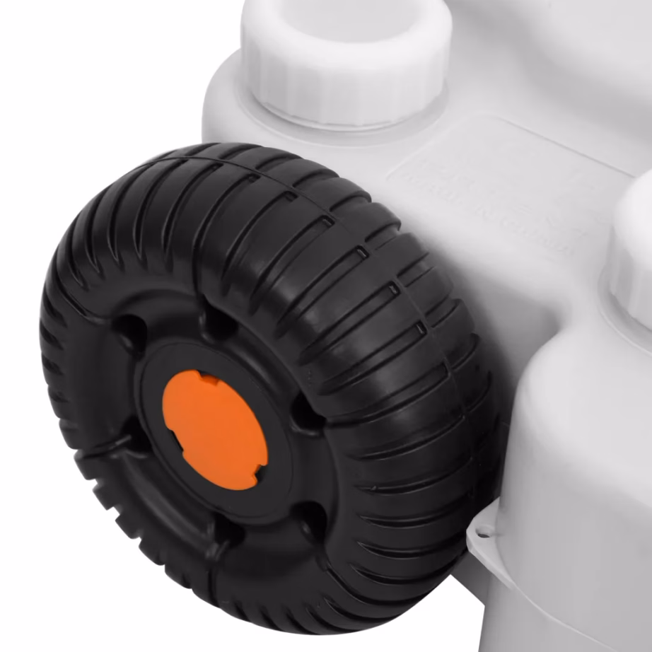 Ratastega veepaak matkamiseks, 30 l, hall HDPE - 7