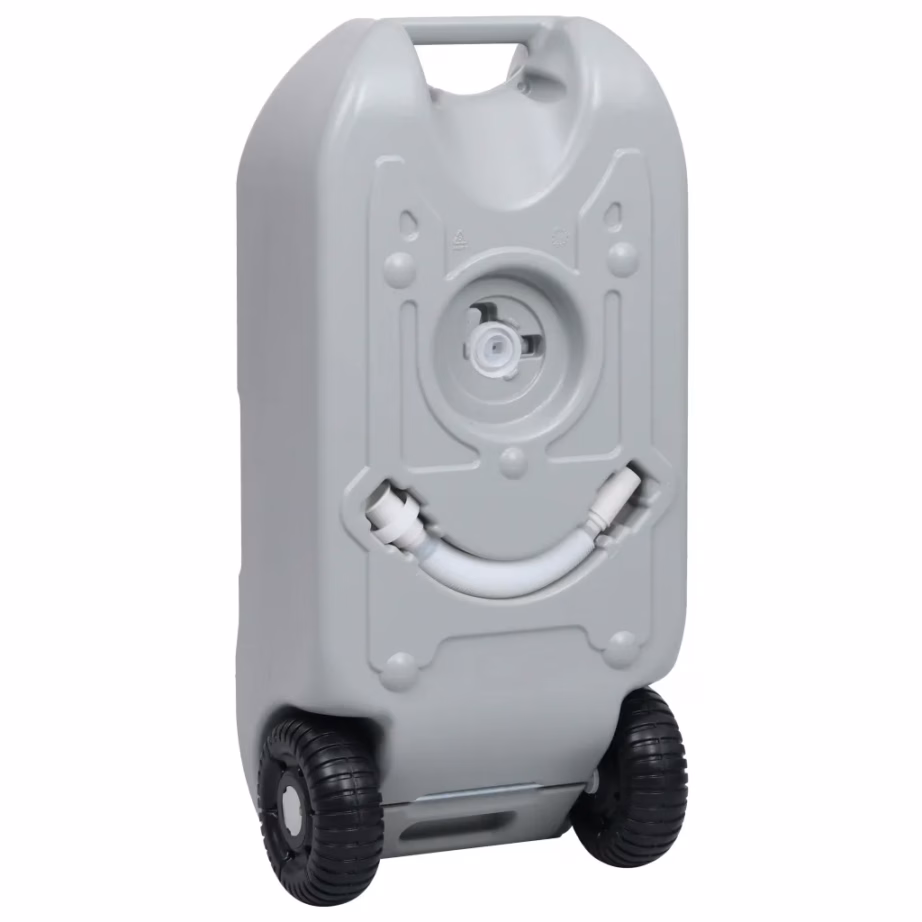 Ratastega kaasaskantav veepaak matkamiseks, 40 l, hall - 4