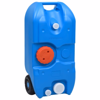 Ratastega veepaak matkamiseks, 40 l, sinine