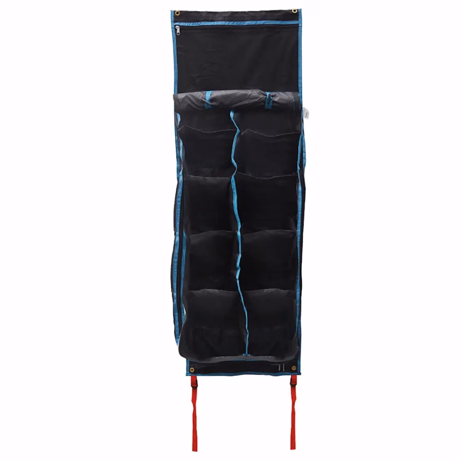 Rippuv matkatarvete hoiukott, must-sinine Oxford, 140 x 40 cm - 12