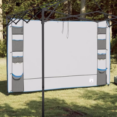 Rippuv telgi korraldaja taskutega, hall-sinine, Oxford kangas, 320 x 182 cm