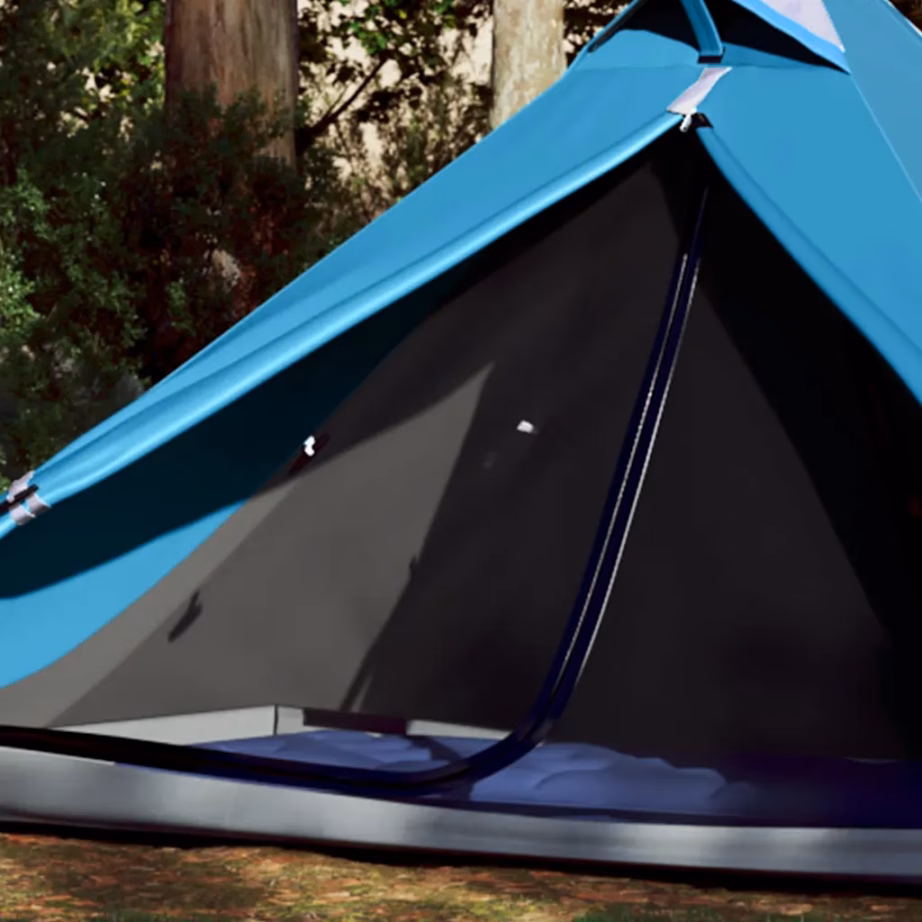 Riputatav 1-kohaline tipi matkatelk, sinine, veekindel, 235 x 96 x 119 cm - 3
