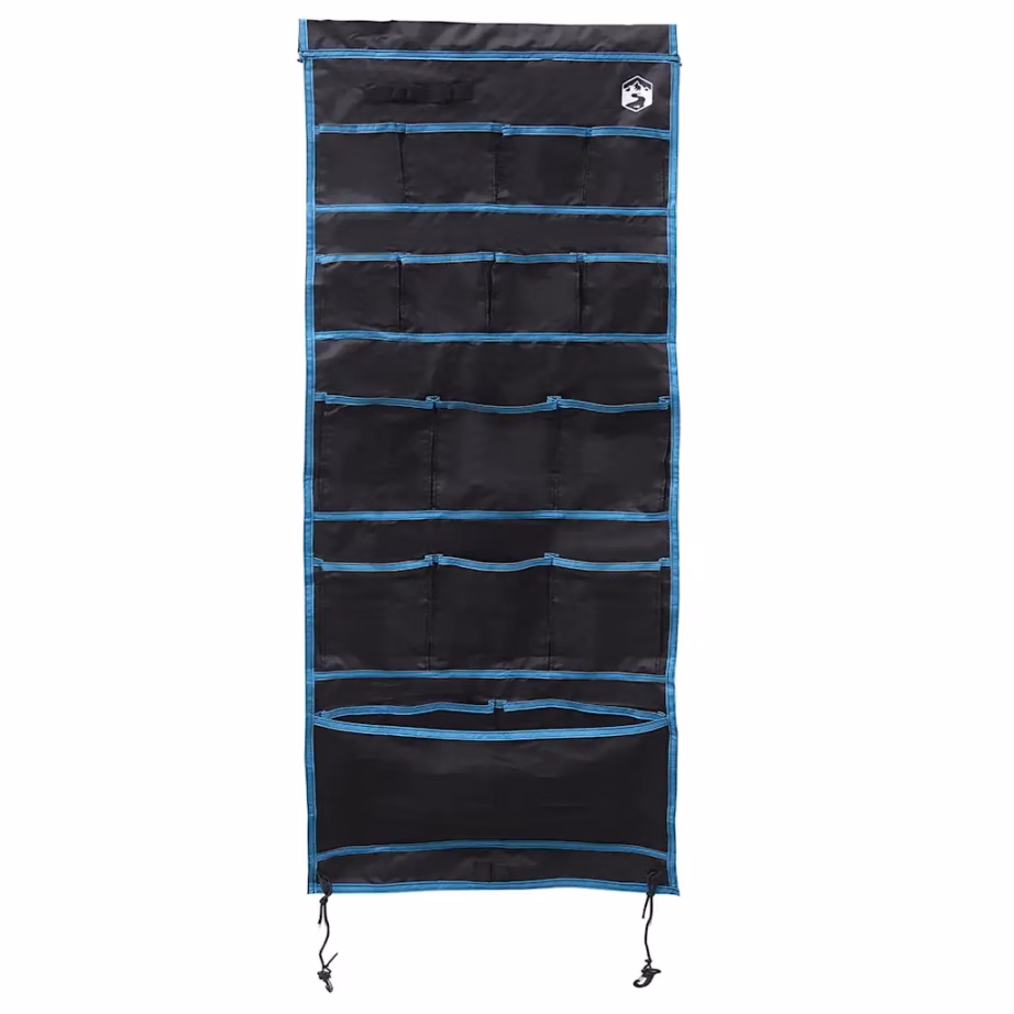 Riputatav välihoiukott telkimiseks, must-sinine, Oxford, 125 x 48 cm - 6